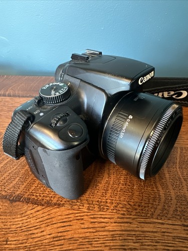 Canon EOS Rebel XTi DS126151 400D 10.1MP DSLR Camera 50mm Lens New Battery Works - Picture 5 of 15