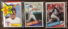 1985 TOPPS Rack Pack MIKE SCHMIDT, Kevin GROSS, Terry WHITFIELD, S TROUT Showing