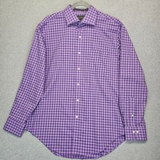 Lauren Ralph Lauren Men's Size 16 1/2 Purple Button Long Sleeve Dress Shirt