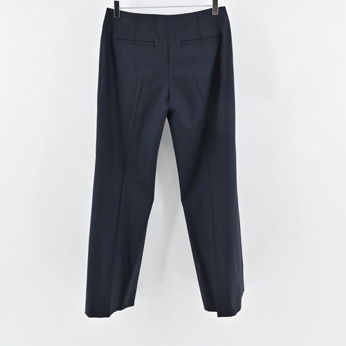 ELIE TAHARI Pants Womens Sz 6 Navy Blue Wool Blend Low Rise Straight Leg Trouser - Picture 4 of 11