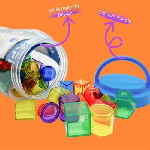 Colorful Geometric Solids Toy Education Teaching Aids Kids Learning - Picture 4 of 9