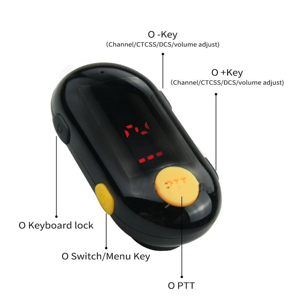 Portable Two Way Radio Mini Walkie Talkie UHF 400-470MHz 25 Channles Long Range - Image 2 of 4
