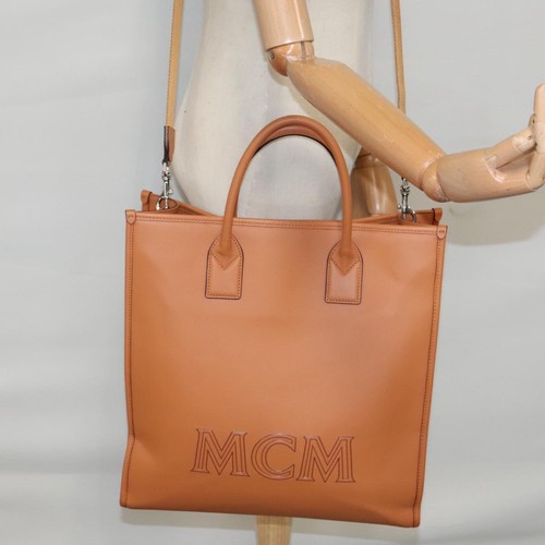 MCM Klassik Tote Brown Leather tote Bag Authentic - Picture 12 of 24