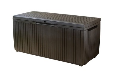 Springwood 80 Gallon Resin Outdoor Storage Box for Patio Furniture Cushions, ...