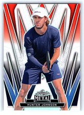 2024 Leaf Metal Pickleball Red White Blue #/35 Hunter Johnson