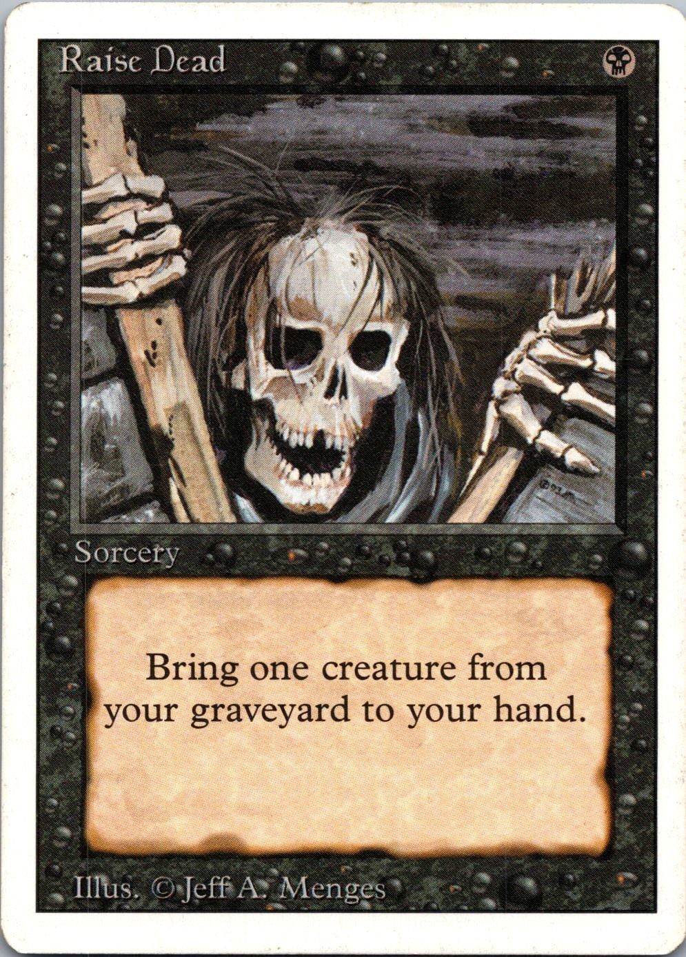 Magic Raise Dead Revised Edition 124 Lightly Played