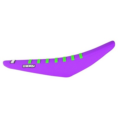 2019-2025 Kawasaki KX KXF 250 gripper seat cover all PURPLE/FLO