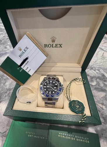 Rolex GMT-Master II 116710BLNR BATMAN Oyster Bracelet  Blue and Black Bezel