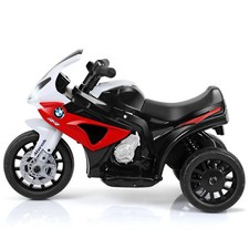 Topbuy Electric BMW 3Wheel Bicycle 6V Kid Ride On Motorcycle w/ Music Light Red