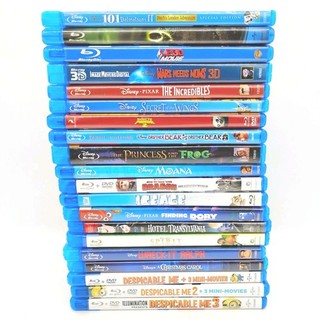 All Cartoon Animated Walt Disney Pixar (20) Blu ray Lot Childrens Kids