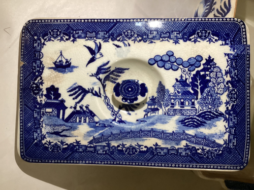 Scatola frigorifero vintage Moriyama salice blu con coperchio - Foto 8 di 14