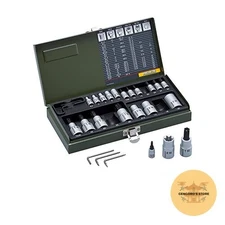 Proxxon Torx Socket Set 24pc 6.3mm 12.7mm No82102 Japan