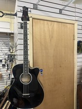 Unbranded Acoustic/Electric Bass Guitar In Black