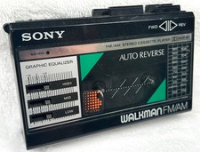 Vintage 1980s Sony Walkman WM-F18/F28 AM/FM Cassette Player Tested Working JAPAN