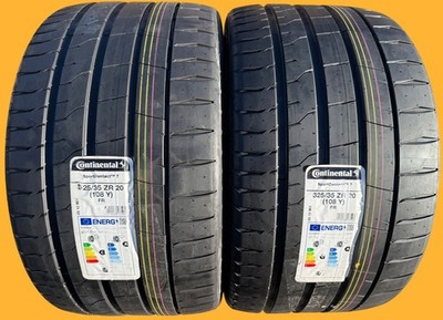 TWO BRAND NEW 325/35ZR20 (108Y) Continental SportContact 7 BMW X5M X6M Tires