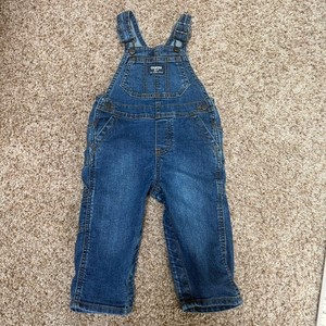 OshKosh B'gosh Denim Overalls Blue 18 Mo Unisex Baby & Toddler Classic Pockets