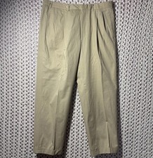 Giorgio Armani VTG Cotton Pants Pleated Cuffed Sz W38x30 Made In Italy