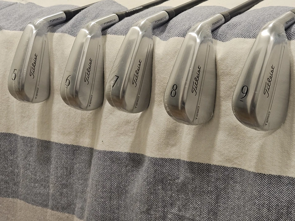 Titleist Forged 2025 T250 5-9 Iron. KBS MAX 55 Action flex. 2 flat / 2 weak.  - Image 3 of 4
