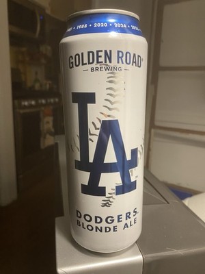 Exclusive Golden Road Brewing  LA DODGERS Blonde Ale Beer Can 2026 Bottom Opened