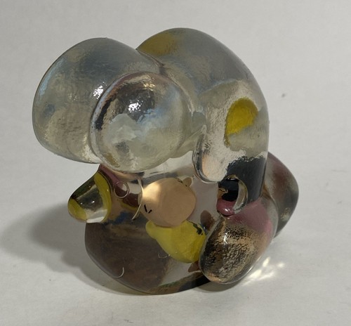 Lucy & Charlie Brown Kicking Football, Clear Lucite Peanuts Classic Westland - Picture 3 of 4