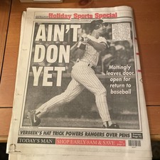 New York Post, November 22, 1995, Don Mattingly