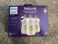 Philips Avent 3pk Natural Baby Bottle With Natural Response Nipple - Clear - 9oz