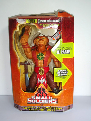 Vintage Small Soldiers Figur - Sprechender Bogenschütze - Kenner 30cm - MIB (C719)