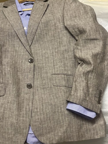 FELLINI Menswear 2Buttons Notched Linen Blazer Mens UK40R- EUR/50/U.S/40R” - Picture 16 of 24