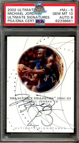 2002 Michael Jordan PSA 10 8 U.D. Ultimate Ultimate Auto Auto #MJS