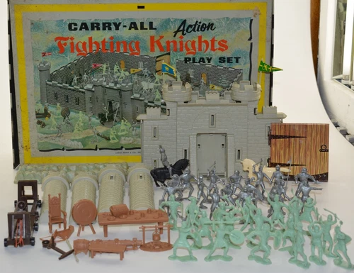 Marx & Co 1968 Fighting Knights Set with Detailed Parts/Accents