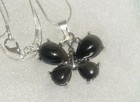 Gothic Onyx butterfly Sterling Silver 24” Necklace — photo 5