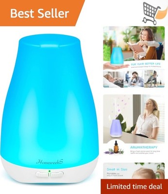 Colorful Essential Oil Diffuser 100ml Aromatherapy Humidifier Night-Light