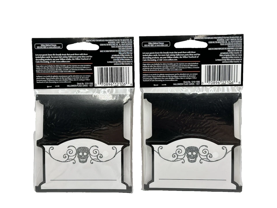 Tarjetas Wilton Halloween en blanco para escribir - 2 paquetes - 24 en total - ¡Nuevas! Foto 2 de 4