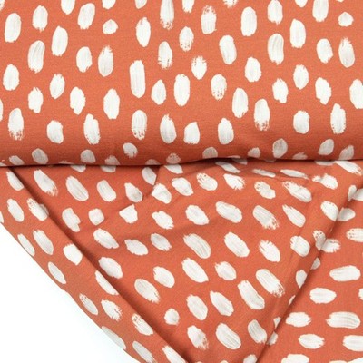 0,5 m FrenchTerry Brush, Modalsweat Swafing Pinselstriche rost