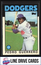 1986 Topps #145 Pedro Guerrero Collector's Edition (Tiffany) Los Angeles Dodgers