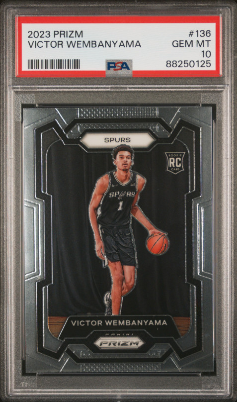 2023-24 Panini Prizm - Victor Wembanyama #136 (RC) PSA 10