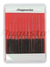 Fine pivot reamers assortment with twelve pieces diameter 0.05-0.25 mm