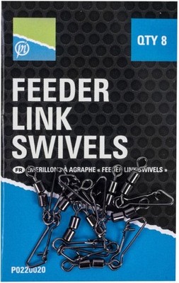 Preston Innovationen Feeder Link Wirbel - Match Angeln - 8 pro Packung - P0220020