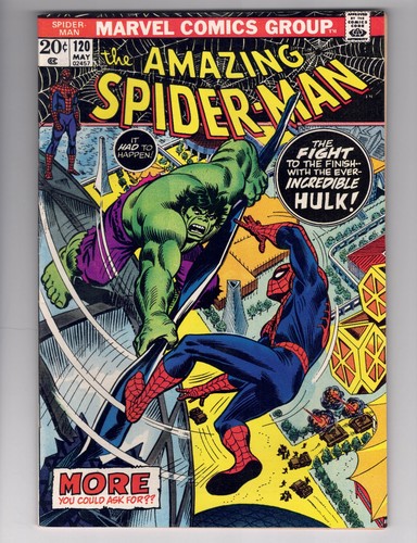 Amazing Spider-Man #120 (1973) VF/NM Spiderman Vs The Hulk Part 2!