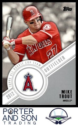 Mike Trout All Rookie Cup 2014 Topps #RCT-7 Los Angeles Angels Baseball Card