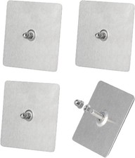 4 Pack Shower Caddy Adhesive Hooks Replacement Drill-Free Stainless Steel