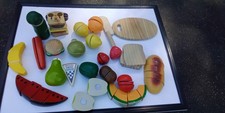 Melissa Doug Other Brands Cutting Wooden Play Food Bread, Fruit, Veggie