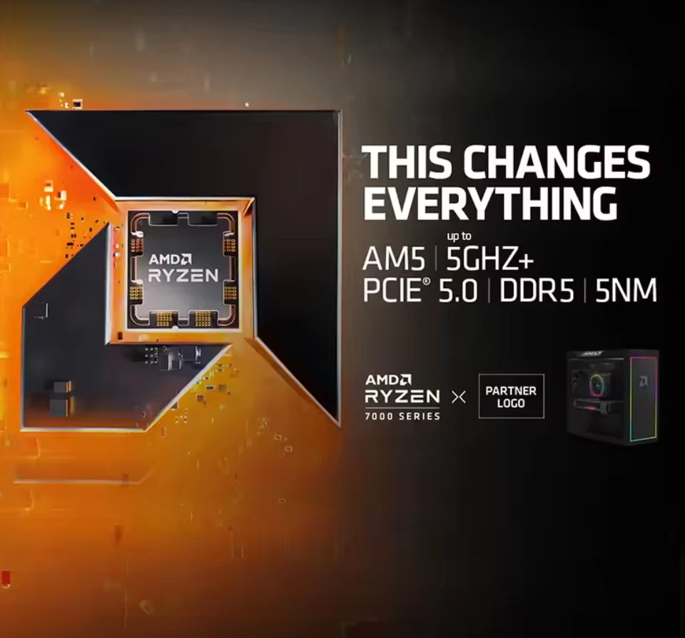 AMD Ryzen 5 7600X Zen 4 6-Core 12-Thread 4.7GHz Turbo AM5 Desktop CPU Boxed NEW - Image 3 of 3