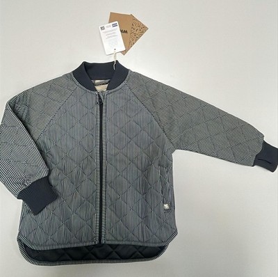 WHEAT Kinder Softshelljacke gestreift blau weiß Reißverschluss Gr. 140