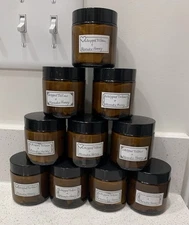 100% Grass Fed Whipped Beef Tallow with Manuka Honey 4oz Amber Glass Jar Amazing