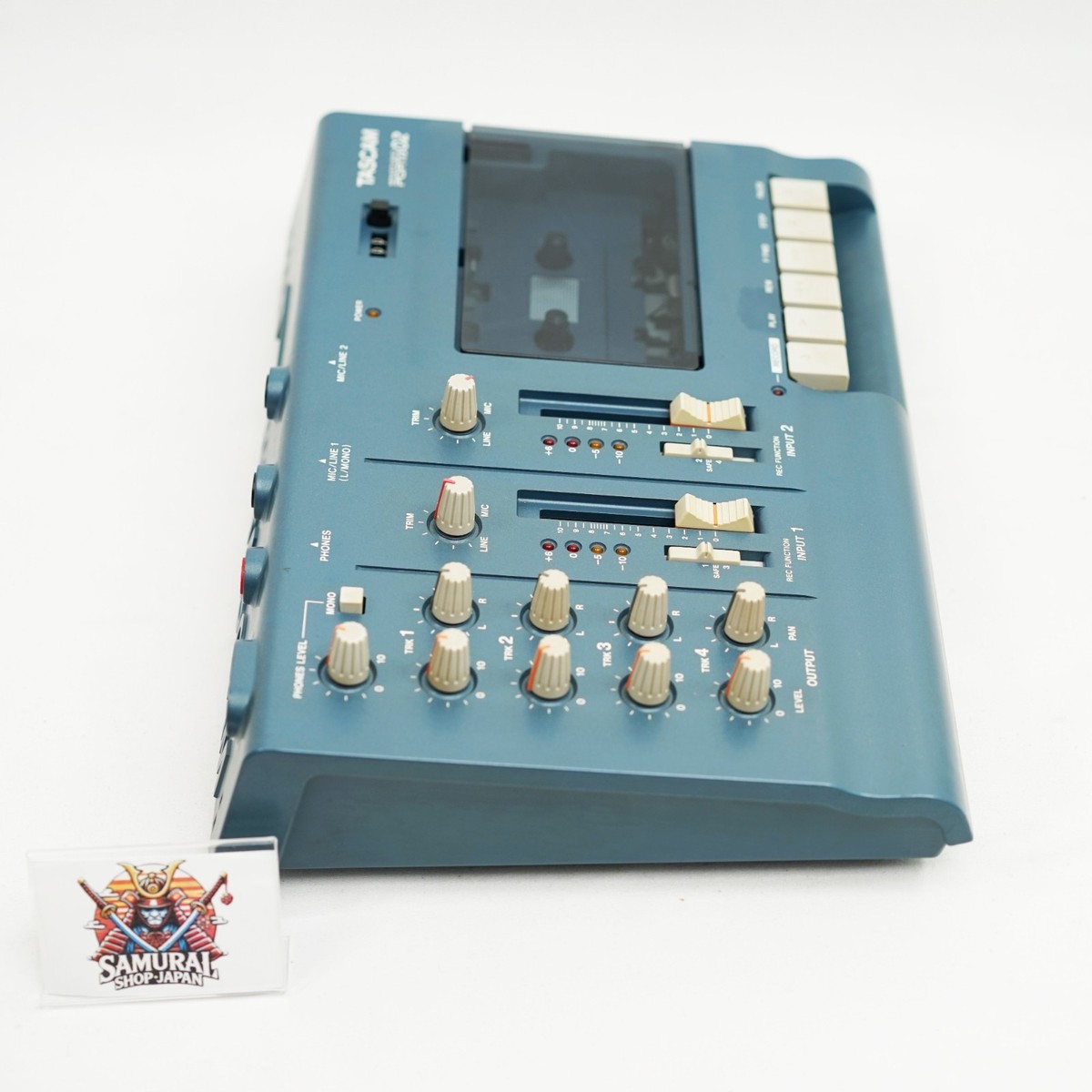 TASCAM Porta 02 Blue Cassette 4Track Multitrack Recorder