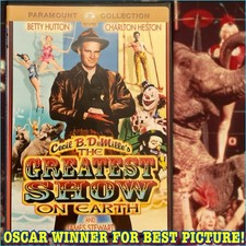 The Greatest Show on Earth (DVD, 1952) OSCAR WINNING EPIC! All Star Cast!