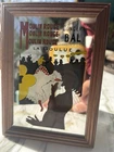 TOULOUSE-LAUTREC  Framed 'Moulin Rouge - LaGoulue' Art Painting On Mirror