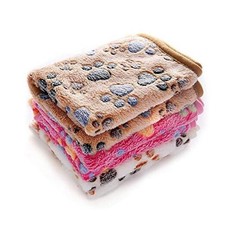 1 Pack 3 Blankets Super Soft Fluffy Premium Fleece Pet Small Pack of 3 Paw