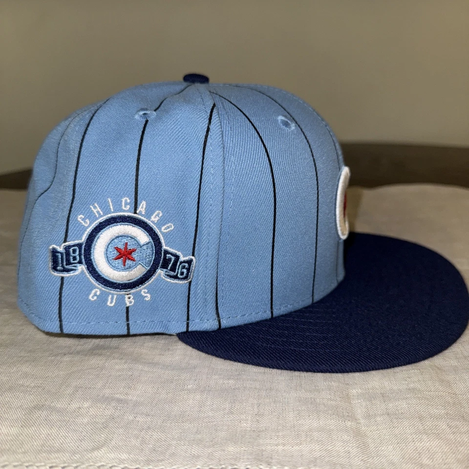 New Era 59Fifty Fitted Cap Hat Chicago Cubs, Size 7 3/8 - Image 2 of 4